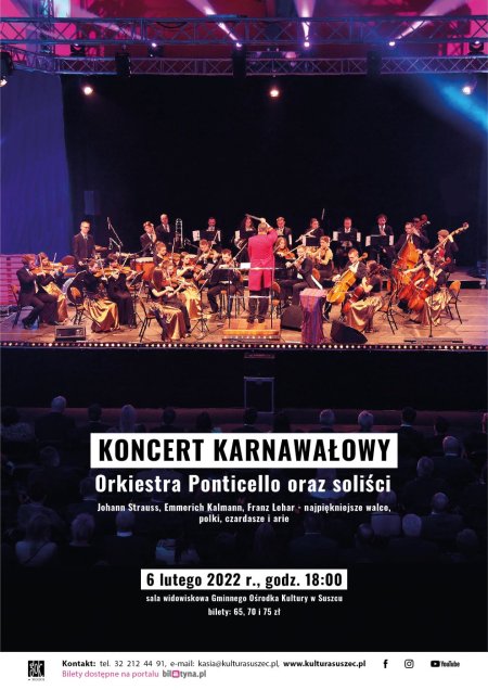 Koncert Karnawałowy "Orkiestra Ponticello oraz soliści" - koncert