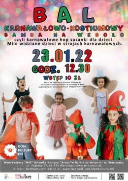 Teatr Dur-Moll - karnawałowy bal dla dzieci - Bilety na wydarzenie dla dzieci
