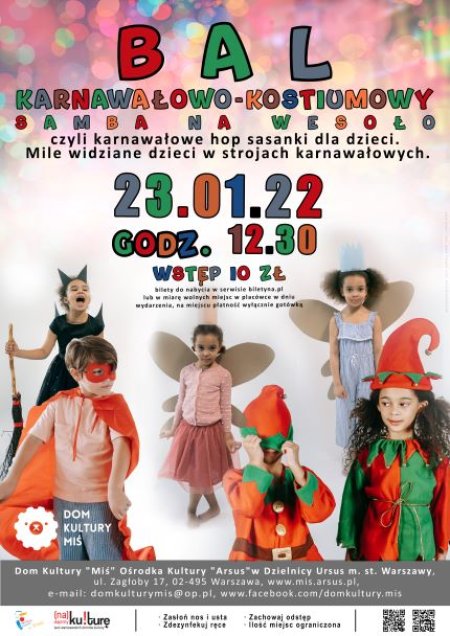 Teatr Dur-Moll - karnawałowy bal dla dzieci - dla dzieci