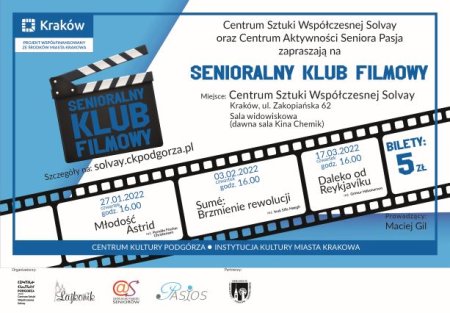 Senioralny Klub Filmowy Csw Solvay & Cas Pasja Młodość Astrid - inne