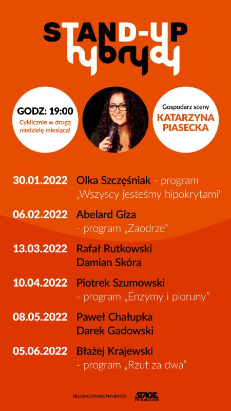 Stand-up Hybrydy - Olka Szczęśniak program "Wszyscy jesteśmy hipokrytami" - stand-up