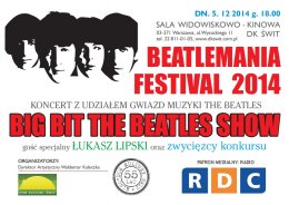 Koncert Big Bit The Beatles Show Łukasz Lipski - koncert