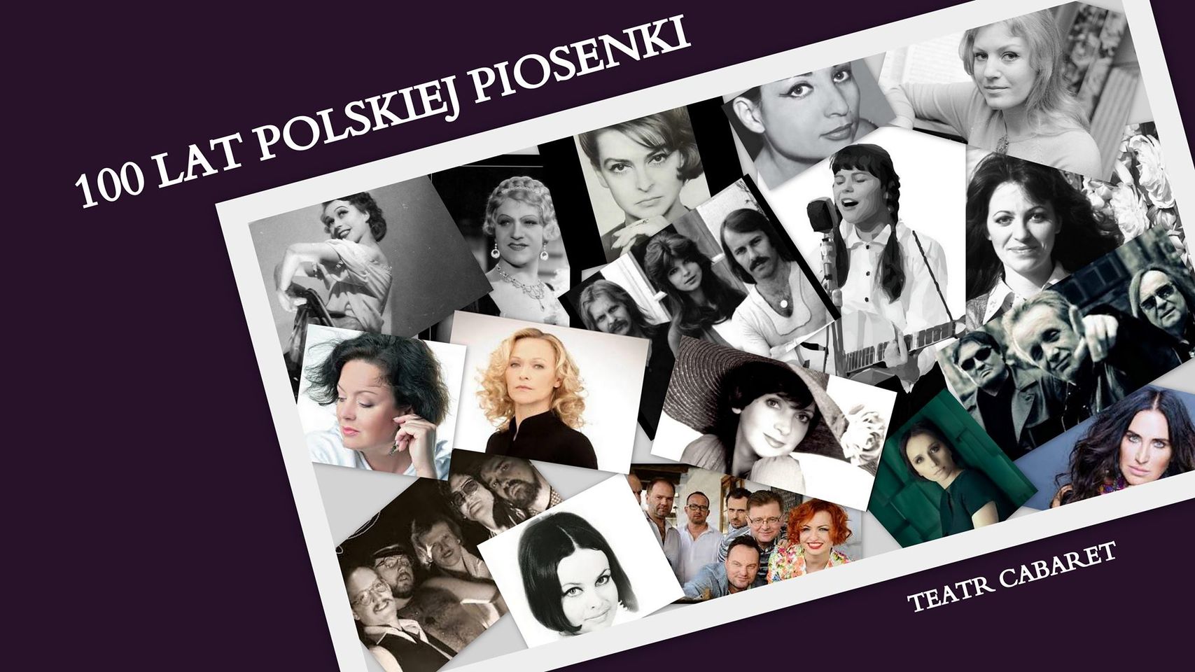 Plakat 100 lat polskiej piosenki 135999