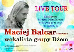 Maciej Balcar z zespołem - Bilety na koncert