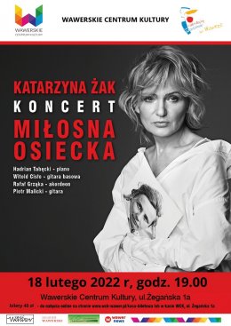 Katarzyna Żak - koncert "Miłosna Osiecka" - Bilety na koncert