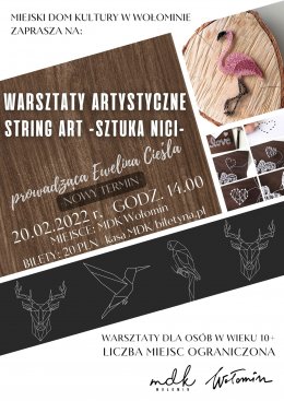 Warsztaty artystyczne: STRING ART | SZTUKA NICI - Bilety