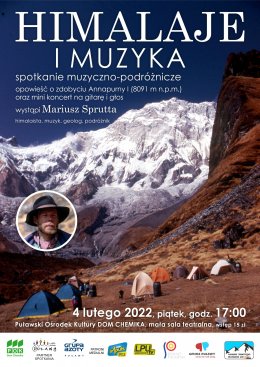 Himalaje i muzyka-spotkanie z Mariuszem Spruttą - Bilety na koncert