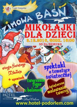Mikołajki dla Dzieci w Baśniowej odsłonie - dla dzieci