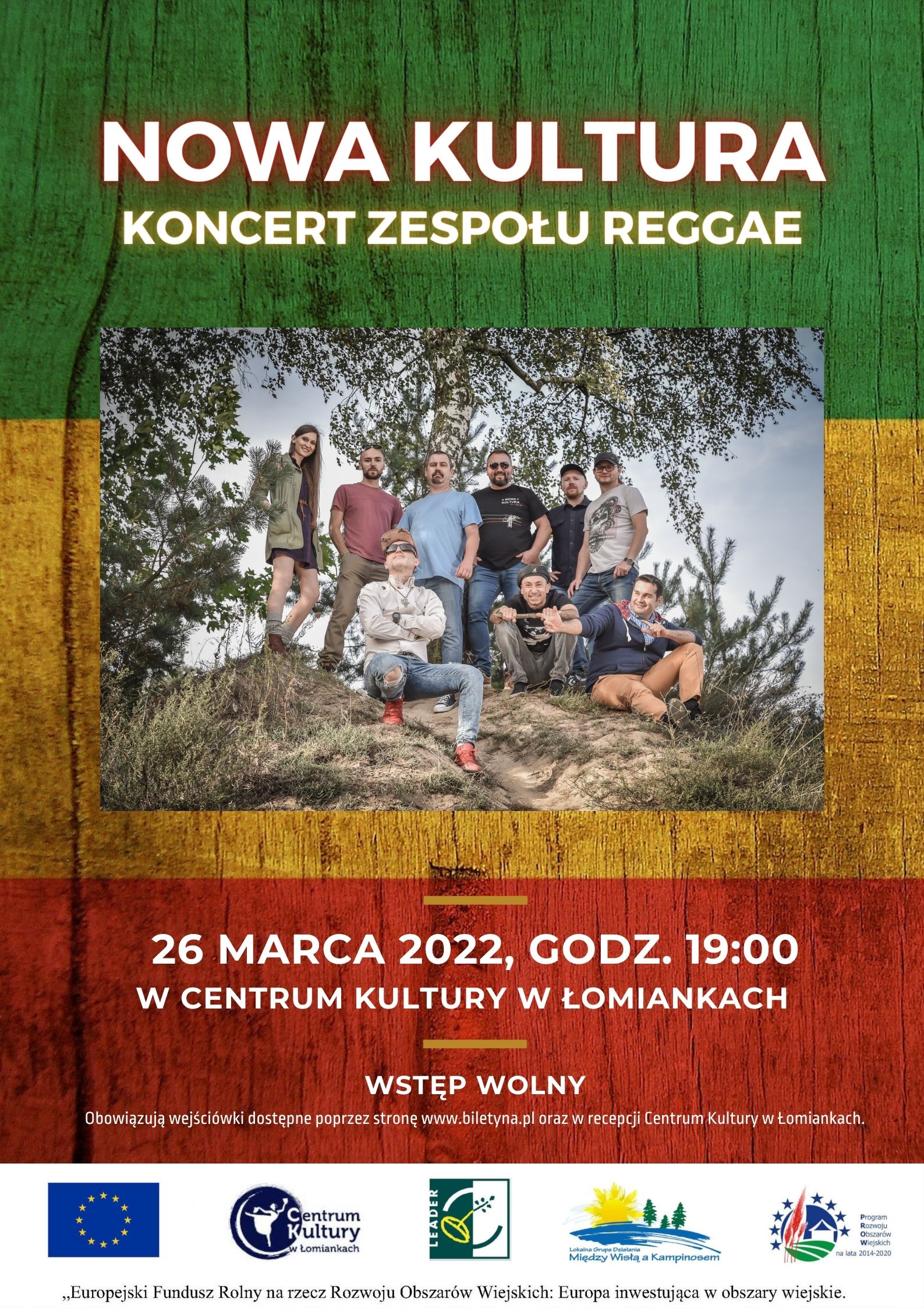 Nowa Kultura koncert zespołu reggae Bilety Online, Opis, Recenzje