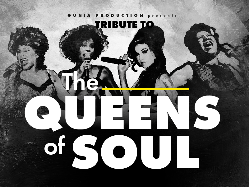 Plakat THE QUEENS OF SOUL & ORCHESTRA -  Największe przeboje Whitney Houston, Amy Winehouse, Tiny Turner, Diany Ross i Chaki Khan w autorskich aranżacjach Łukasza Sztaby. 106352
