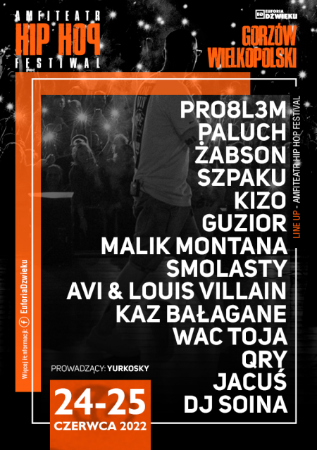 Amfiteatr Hip Hop Festiwal - Dzień I: Molesta Ewenement, Pro8l3m, Szpaku, Malik Montana, Kaz Bałagane, Avi & Louis Villain, QRY - festiwal