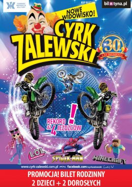 Cyrk Zalewski - Jubileusz 30-lecia - Bilety na wydarzenie dla dzieci