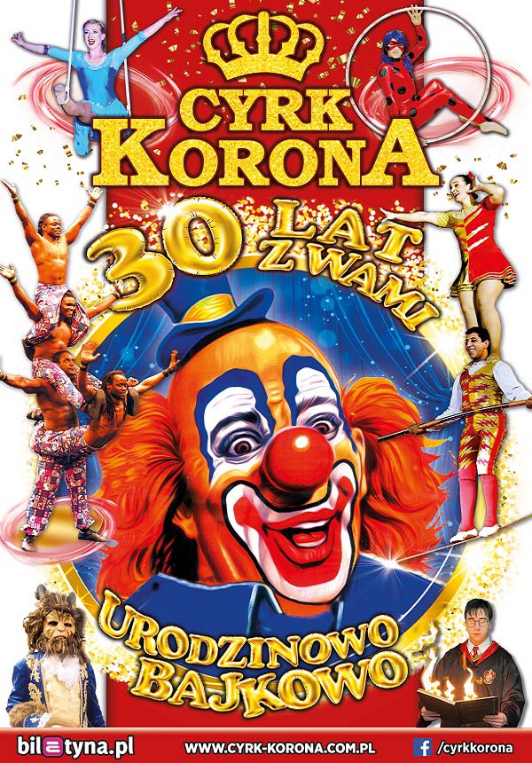 Plakat Cyrk Korona - Urodzinowo Bajkowo 83398