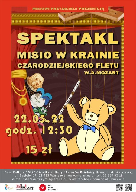 Spektakl teatralny - Opera w Kufrze "Misio w krainie czarodziejskiego fletu" - dla dzieci