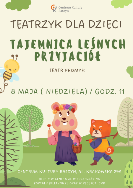 Tajemnica leśnych przyjaciół - Teatr Promyk - dla dzieci