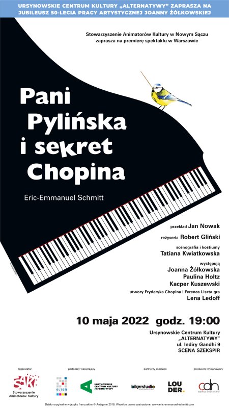 „Pani Pylińska i sekret Chopina” – próba generalna z publicznością | Jubileusz 50-lecia pracy artystycznej Joanny Żółkowskiej - spektakl