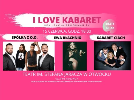 I LOVE KABARET - rejestracja programu dla Zoom TV - kabaret