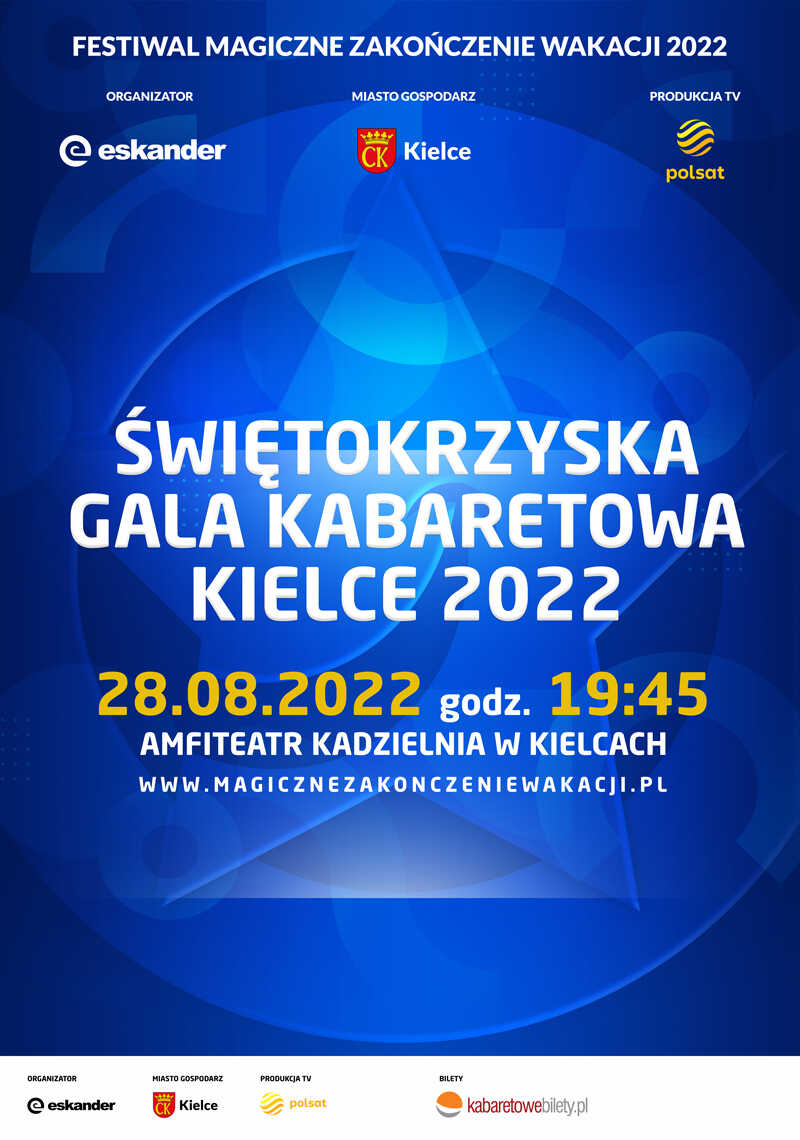 Plakat Świętokrzyska Gala Kabaretowa Kielce 2022 - rejestracja POLSAT 83787