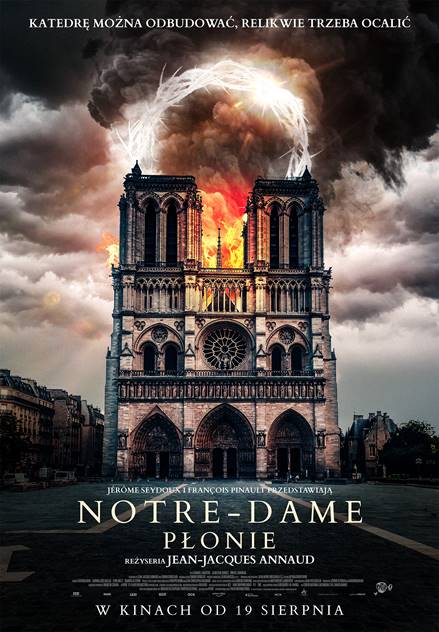Plakat Notre-Dame płonie 100270