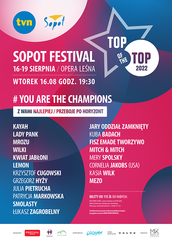 TOP of the TOP Sopot Festival dzień 1 Bilety Online, Opis, Recenzje