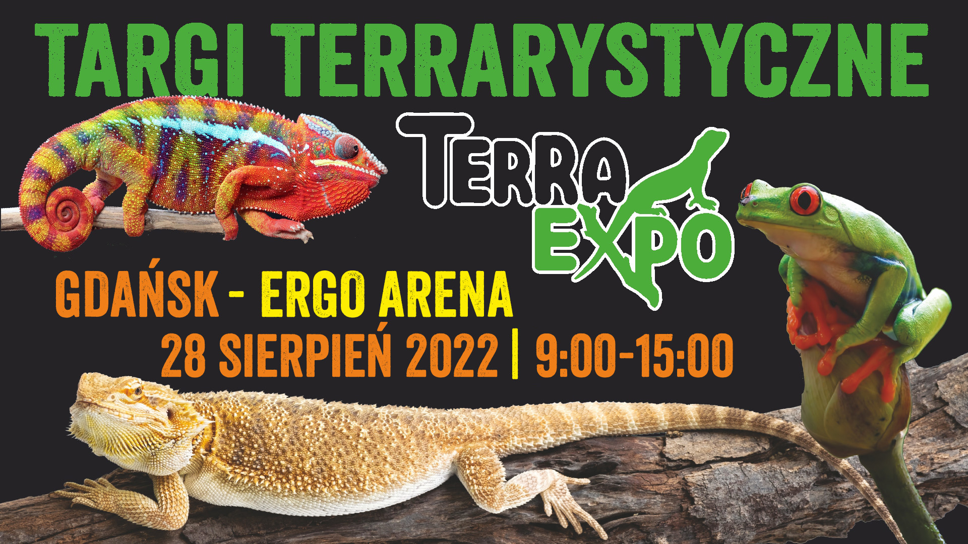 Plakat Pomorskie Targi Terrarystyczne Terra Expo Gdańsk 9 Października ERGO ARENA 99827