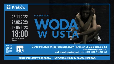 Teatralna Scena Solvay, Sandra Szwarc, "Woda w usta" - spektakl