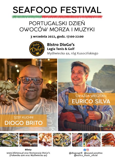 Seafood Festival – Portugalski Dzień Owoców Morza i Muzyki – koncert Eurico Silva - festiwal