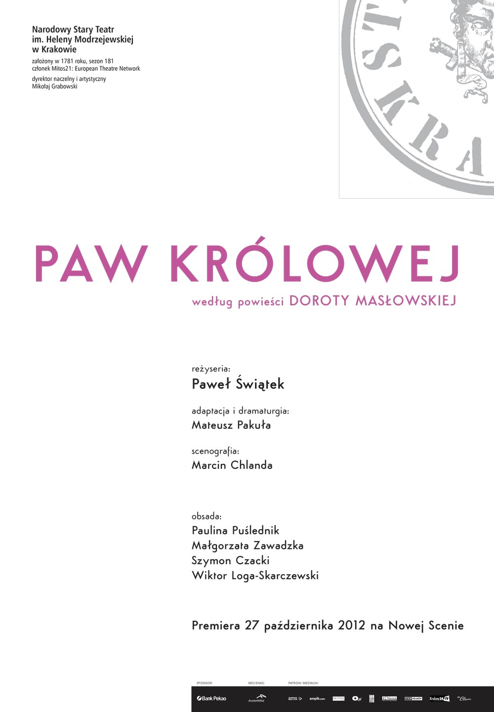Plakat Paw królowej NT - Teatr Stary w Krakowie - Festiwal Scena Wolności 99575