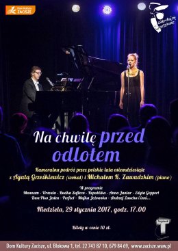 Koncert "Na chwilę przed odlotem" - Agata Grześkiewicz i Michał Zawadzki - koncert