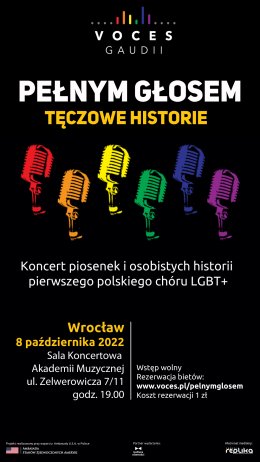 Pełnym głosem. Tęczowe historie - Wrocław - koncert
