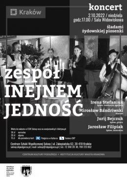 „Śladami Żydowskiej piosenki” Zespół INEJNEM-JEDNOŚĆ 02.10.2022 - koncert