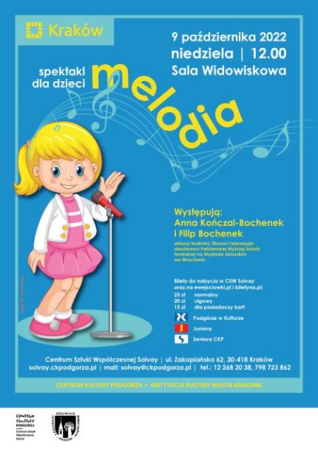 09.10.2022 Spektakl dla dzieci „Melodia” - dla dzieci