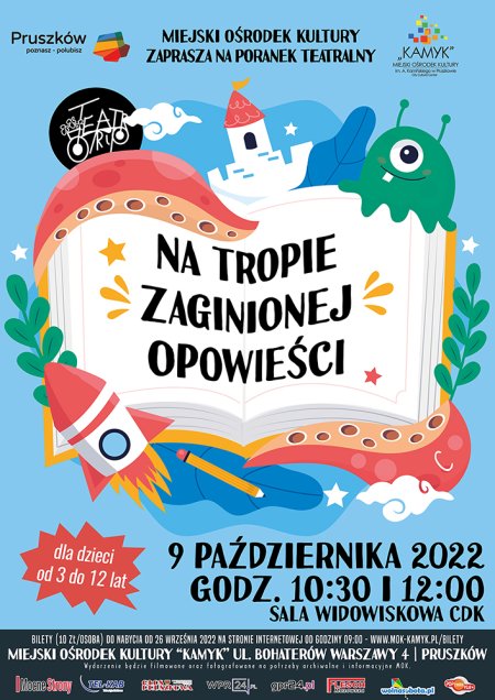 Poranek Teatralny - "Na tropie zaginionej opowieści" - Teatr TRIP - dla dzieci