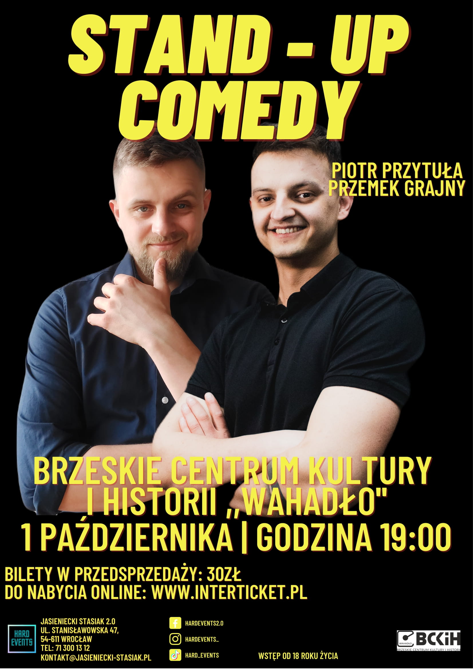 STANDUP COMEDY PIOTR PRZYTUŁA, PRZEMEK GRAJNY Bilety Online, Opis