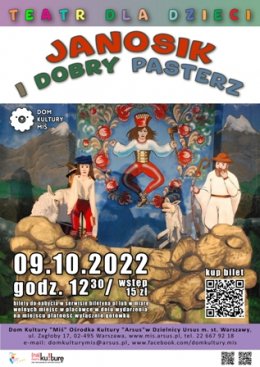 Bajka dla dzieci - "JANOSIK I DOBRY PASTERZ" - Teatr Dobrego Serca - spektakl