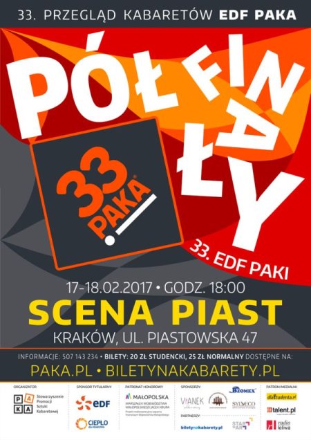 Półfinały 33. EDF PAKI - kabaret
