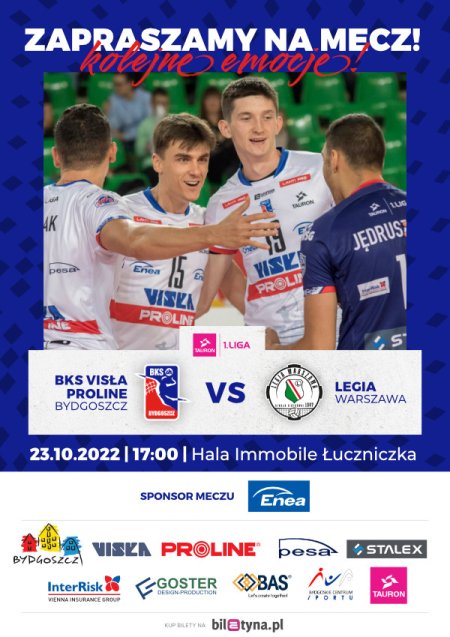 BKS Visła Proline Bydgoszcz - Legia Warszawa - sport