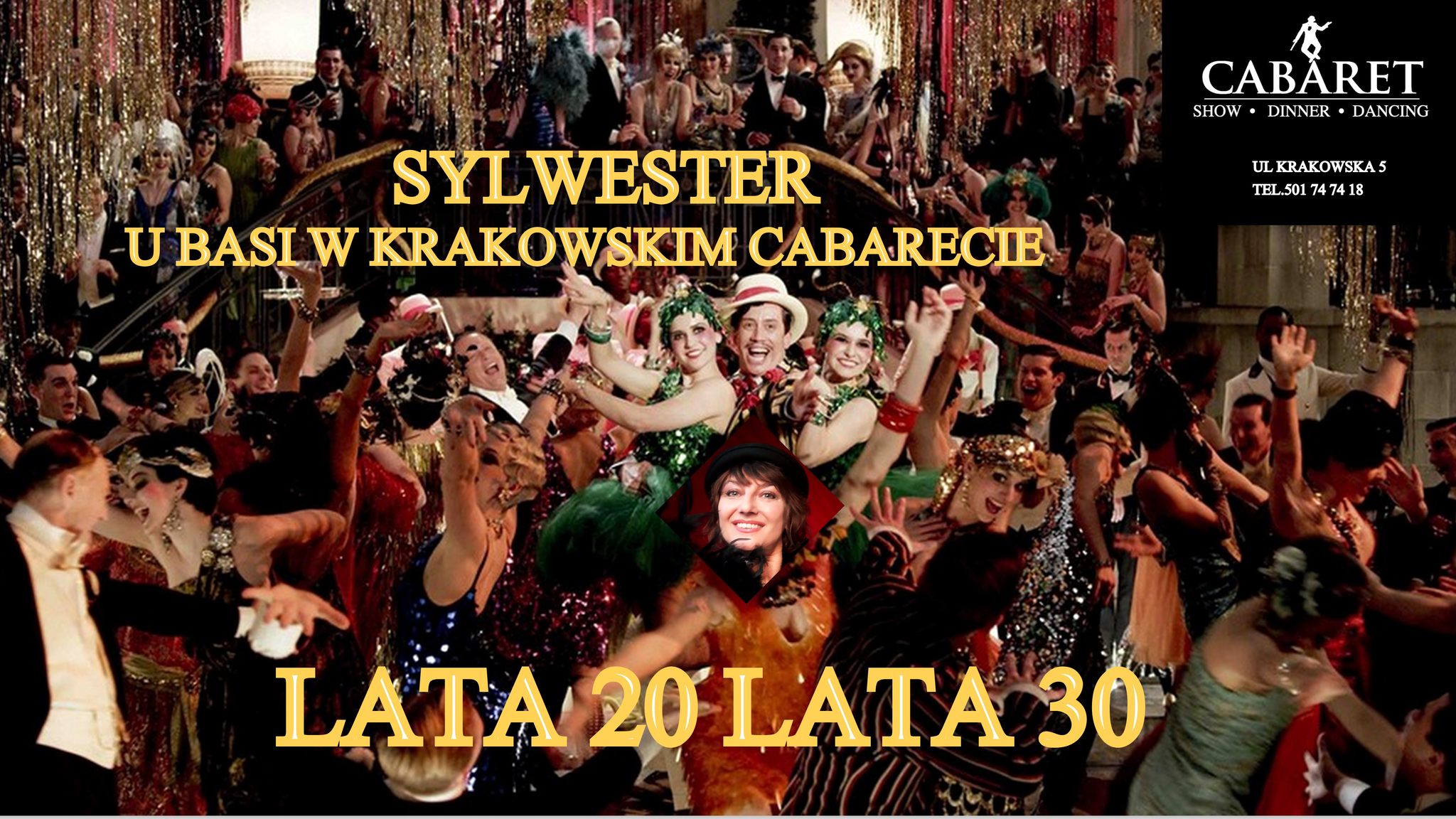 Plakat Sylwester - lata 20 lata 30 112847
