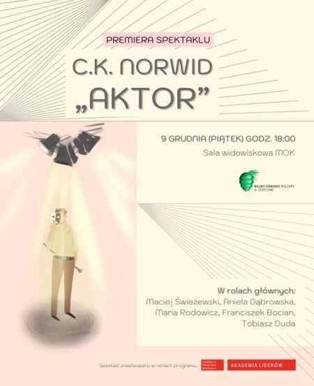 C.K. Norwid „Aktor” - spektakl