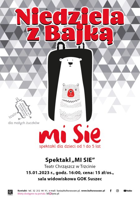 Niedziela z Bajką.  Spektakl "MI SIE" - dla dzieci