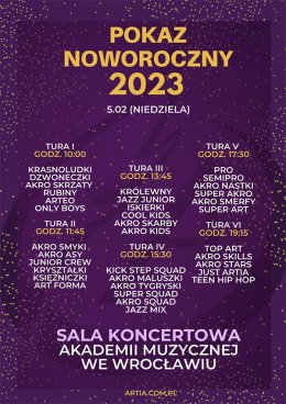 ARTIA Akademia Artystyczna - Pokaz Noworoczny 2023 - koncert