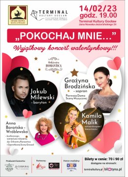 Operetkowa Scena Gwiazd: Pokochaj mnie! - koncert walentynkowy: Brodzińska, Milewski, Malik - koncert