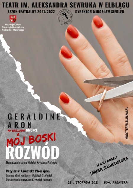 "Mój boski rozwód" G. Aron - spektakl Teatr im. A. Sewruka w Elblągu - spektakl