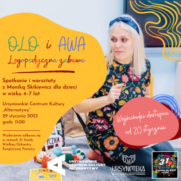 Olo i Awa logopedyczna zabawa | Spotkanie i warsztaty z Moniką Skikiewicz - dla dzieci