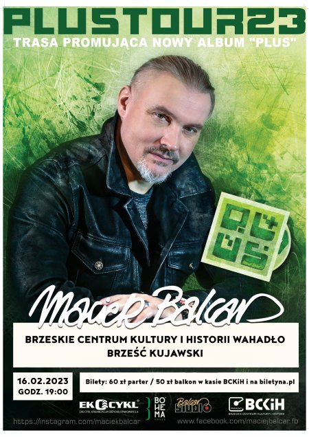 Maciej Balcar - Plus Tour - koncert