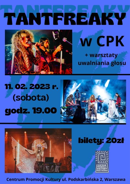 TANTFREAKY w CPK + warsztaty z uwalniania głosu - koncert