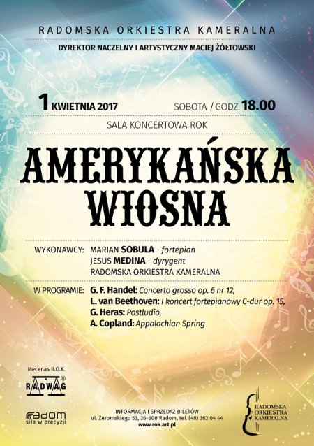 Koncert Radomskiej Orkiestry Kameralnej - Amerykańska Wiosna - koncert