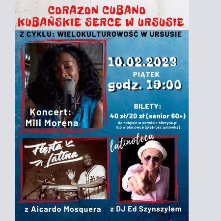 Wielokulturowość w Ursusie - Kuba. Koncert Mili Morena - koncert