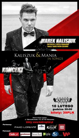 Koncert Marka Kaliszuka z projektem Kaliszuk & Mania in Songs - koncert