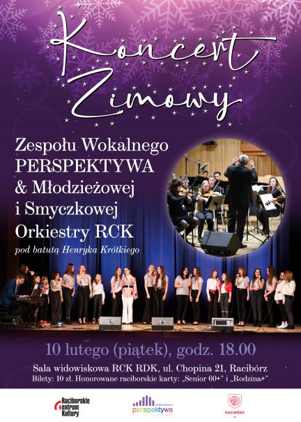 Plakat KONCERT ZIMOWY w wykonaniu PERSPEKTYWY i Orkiestr Henryka Krótkiego 132724
